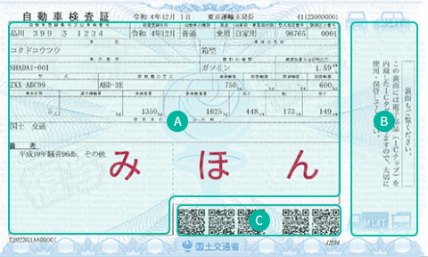 電子車検証の情報について